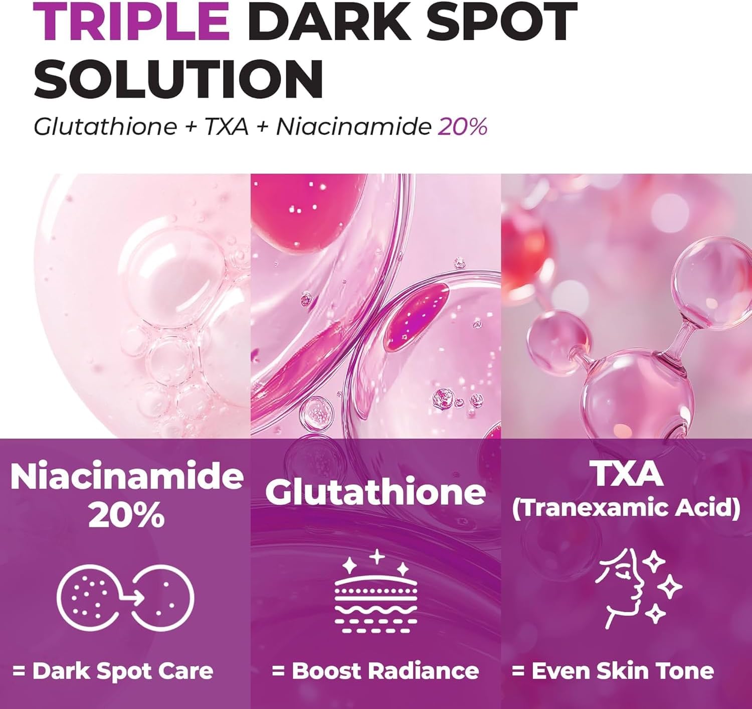 Brightens dull skin and fades the look of dark spots