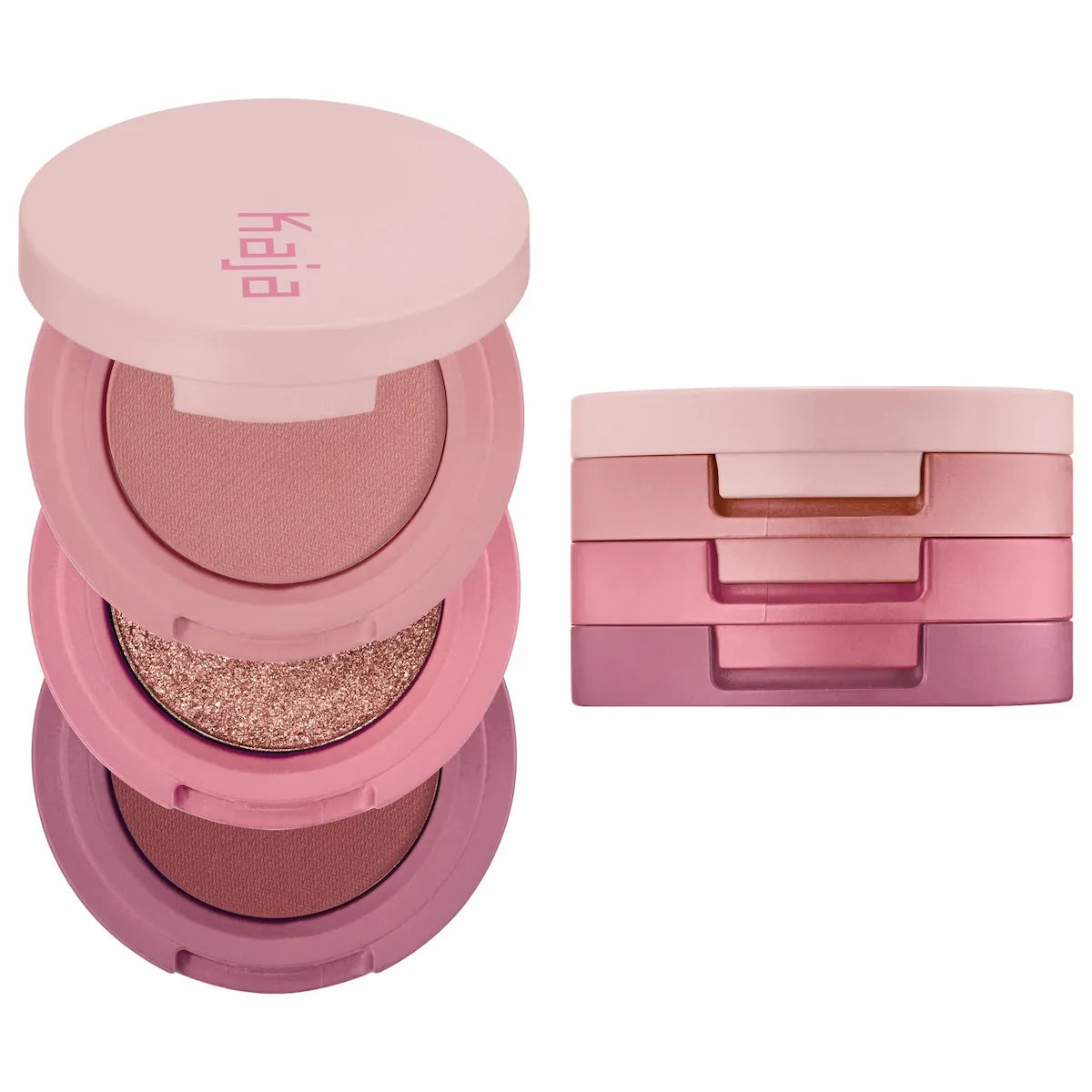 Kaja Bento Stacked Eyeshadow Trio in Glowing Guava three-shade set