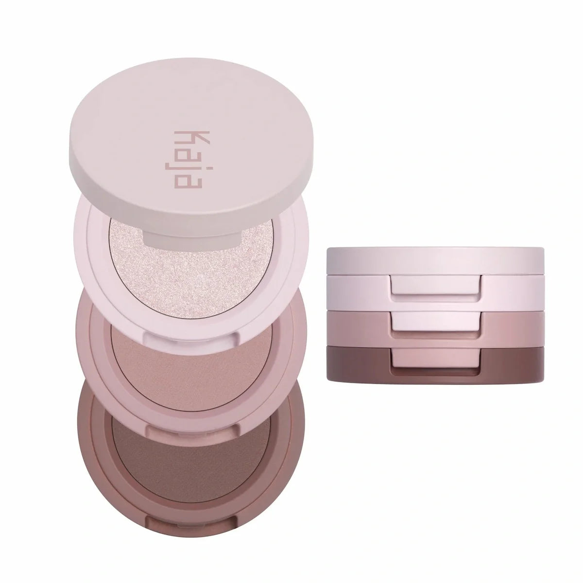 Kaja Bento Stacked Eyeshadow Trio in New Rose Macaron three-shade set