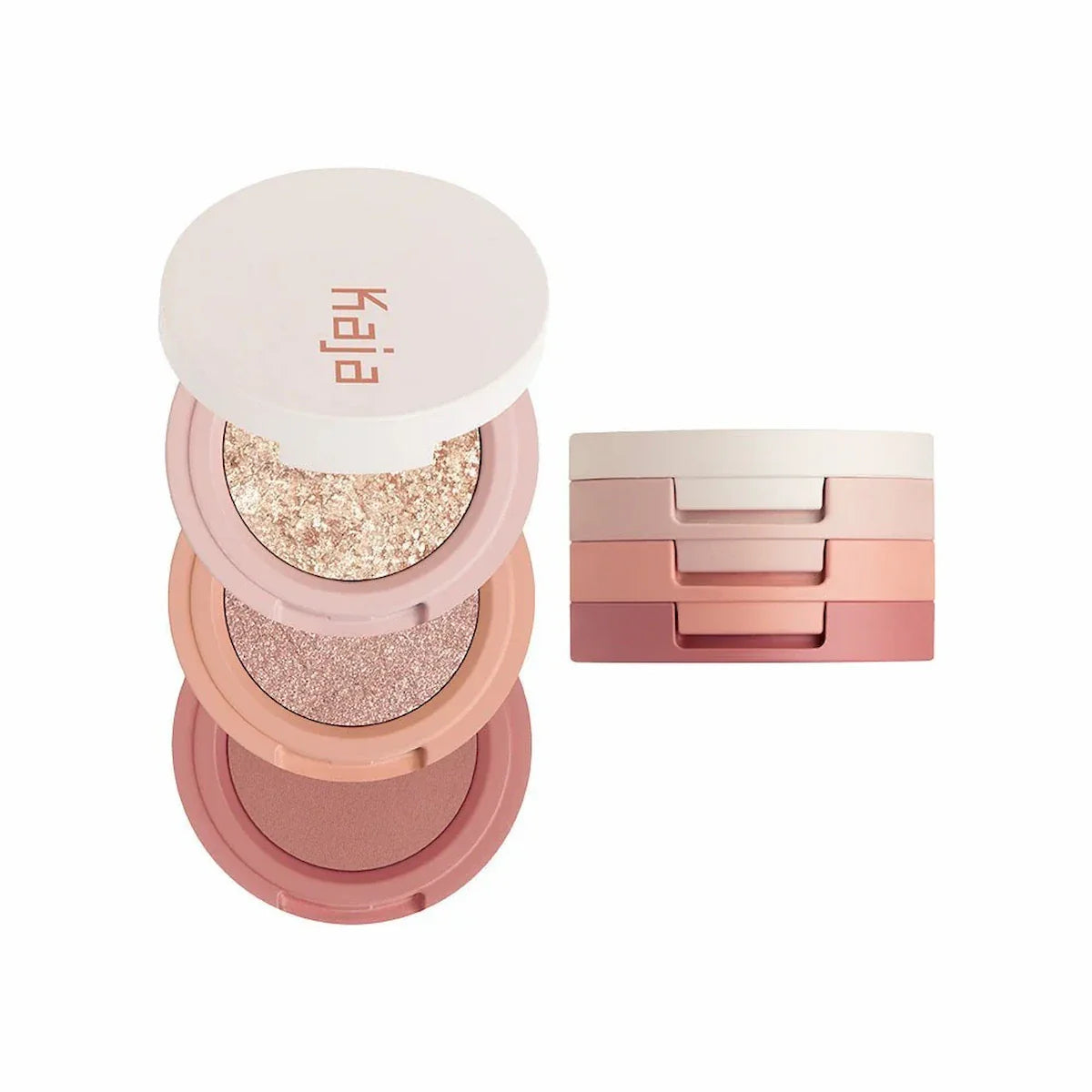 Kaja Bento Stacked Eyeshadow Trio in Peach Madeline three-shade set