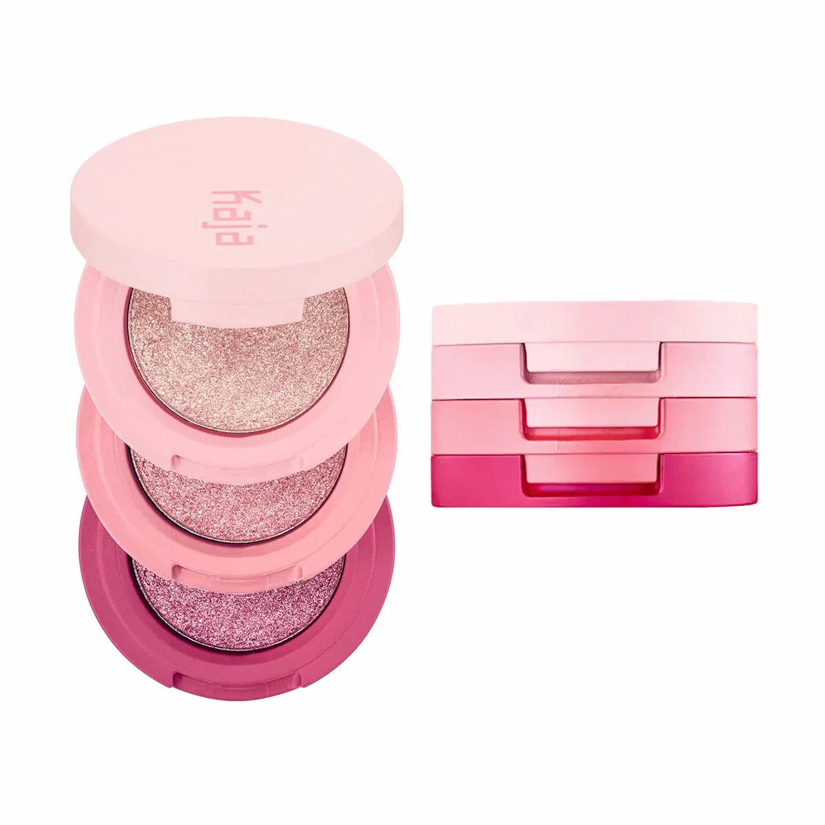 Kaja Bento Stacked Eyeshadow Trio in Rosewater three-shade set
