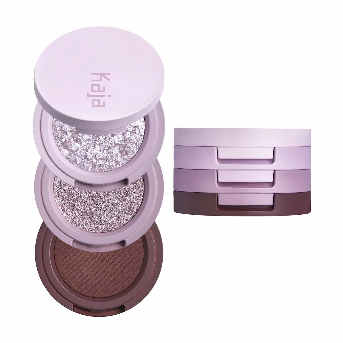 Kaja Bento Stacked Eyeshadow Trio in Taro Bubble Tea three-shade set