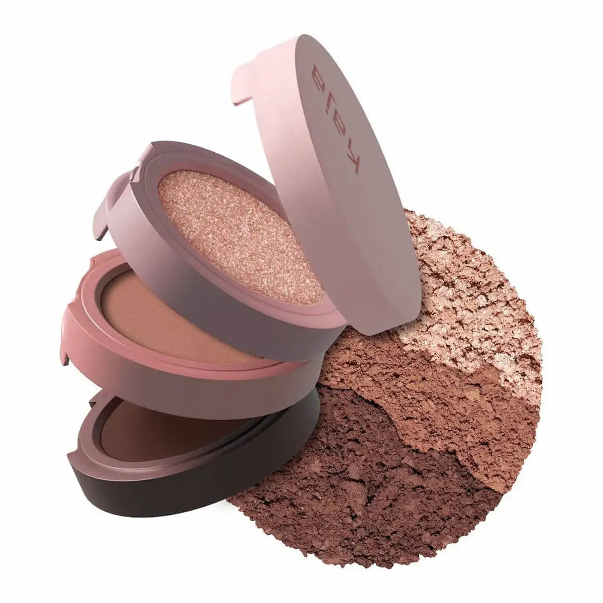 Kaja Bento Stacked Eyeshadow Trio coordinated three-shade trio