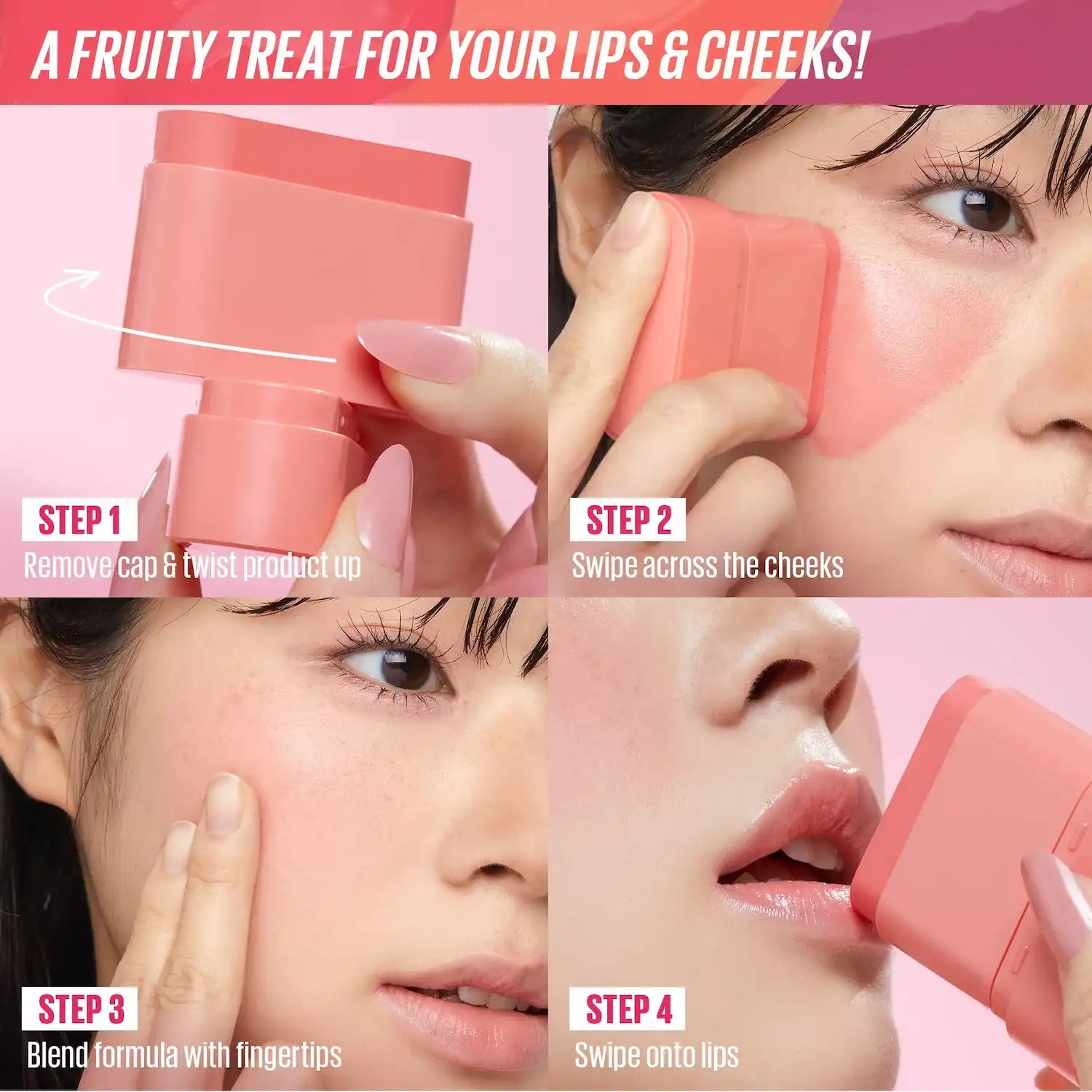 Kaja Cheek & Lip Multi Balm-Stick Dewy Bar — dewy cream balm for cheeks and lips
