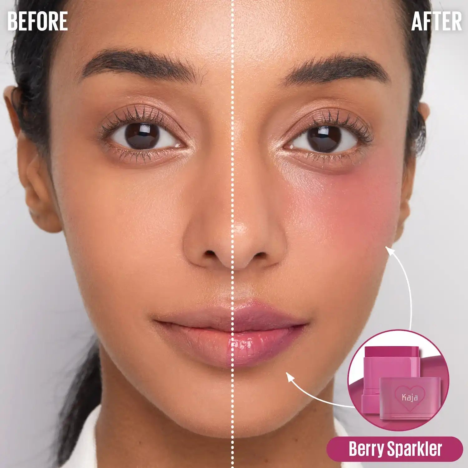Kaja Cheek & Lip Multi Balm-Stick Dewy Bar shade range overview