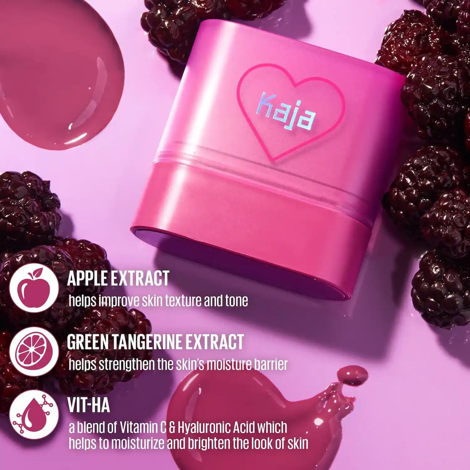 Kaja Cheek & Lip Multi Balm-Stick Dewy Bar portable twist-up balm stick