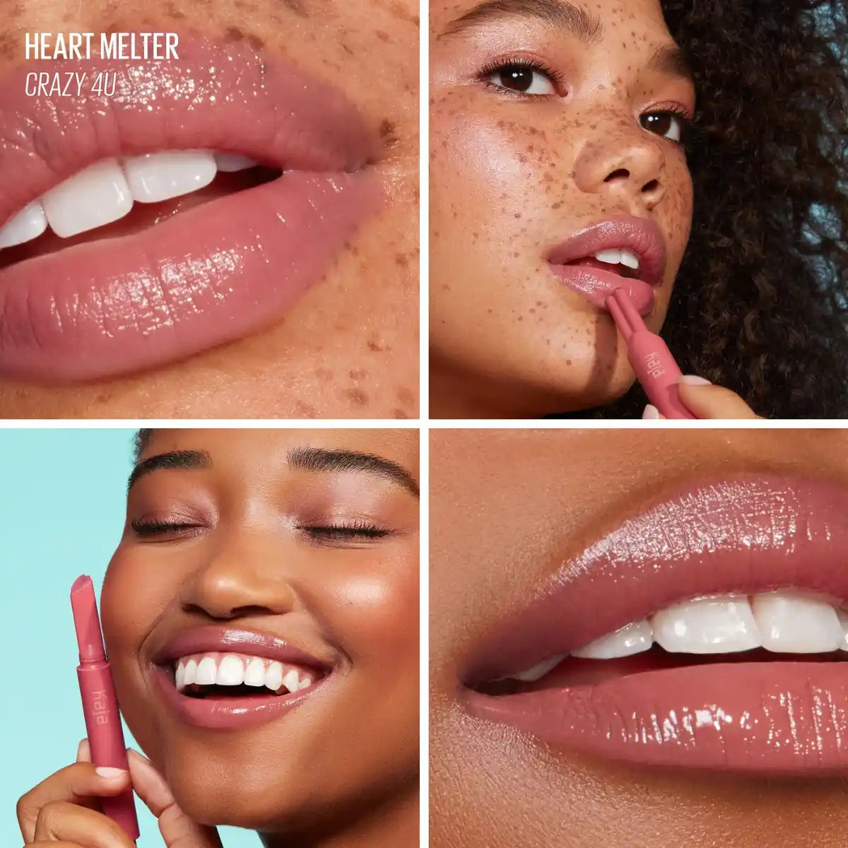 Kaja Heart Melter Gloss Stick Crazy 4U shade swatch