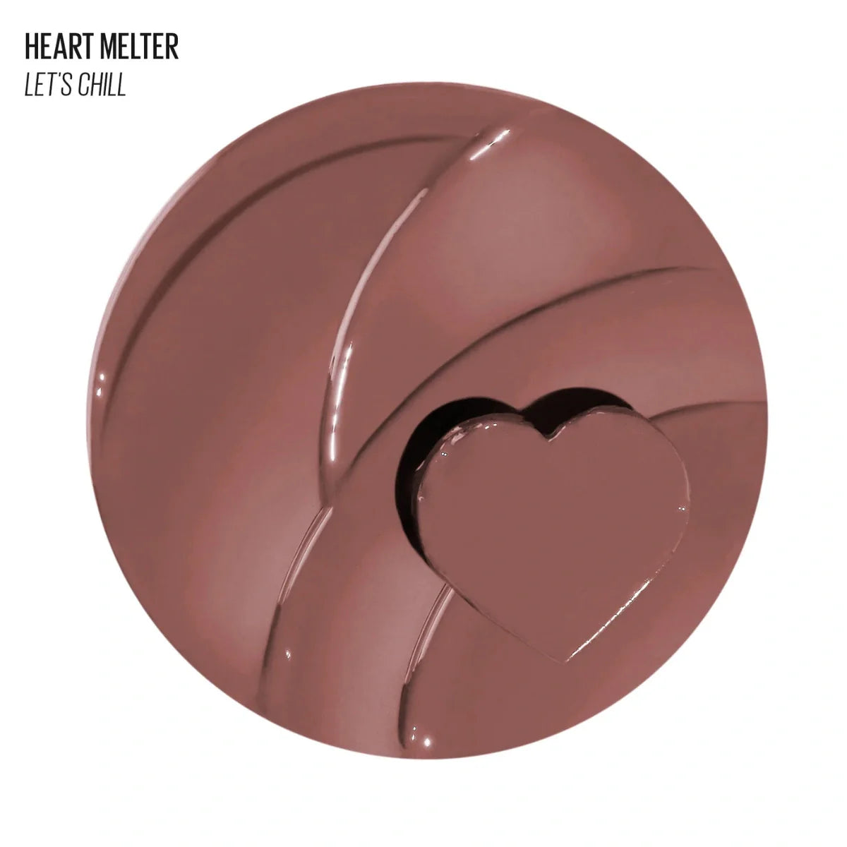 Kaja Heart Melter Gloss Stick Let's Chill applied lip look
