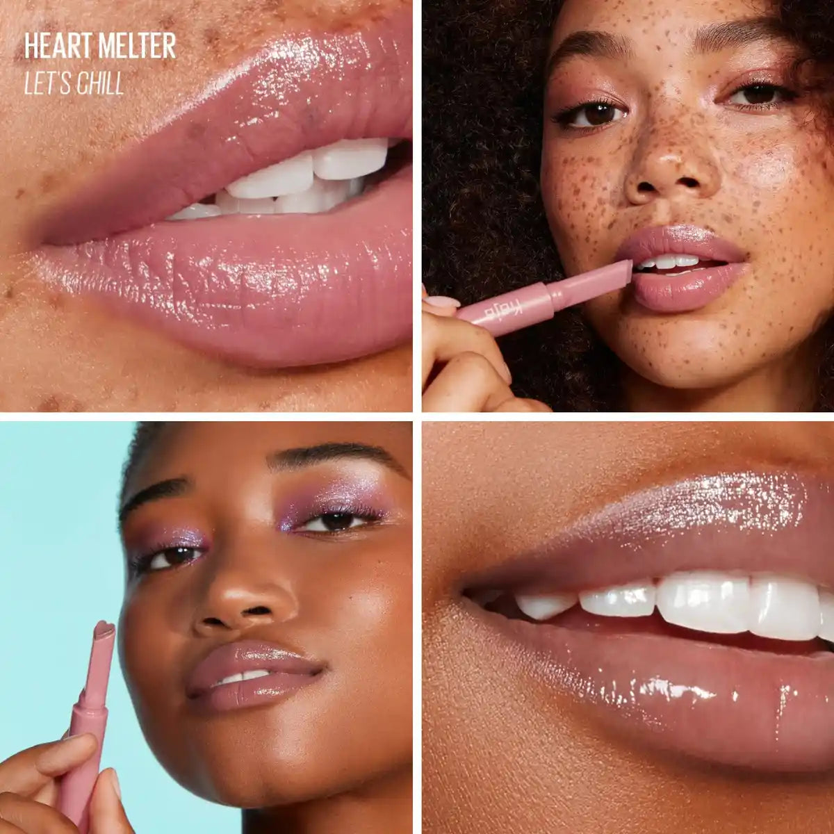 Kaja Heart Melter Gloss Stick in Let's Chill glossy shade
