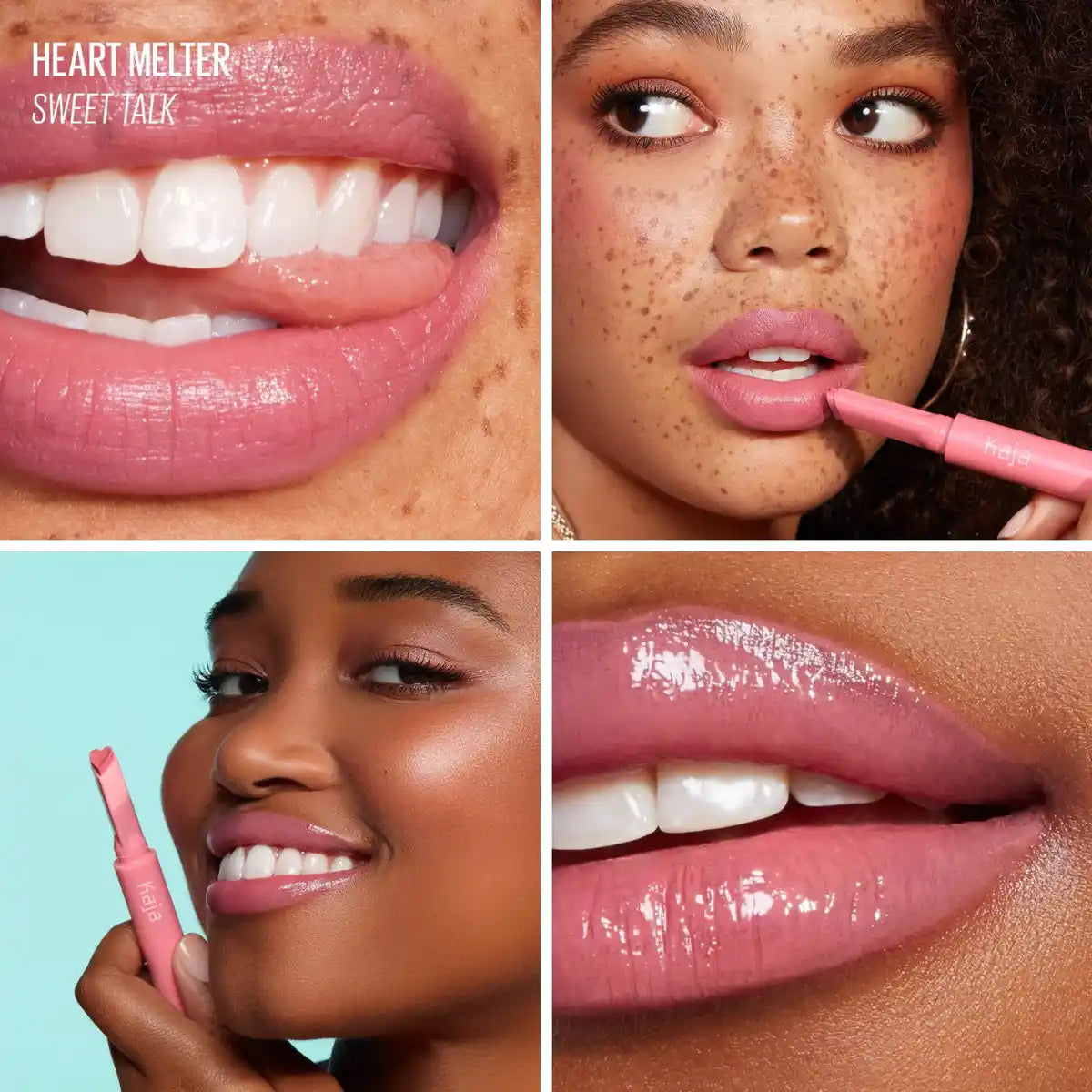 Kaja Heart Melter Gloss Stick in Sweet Talk glossy shade
