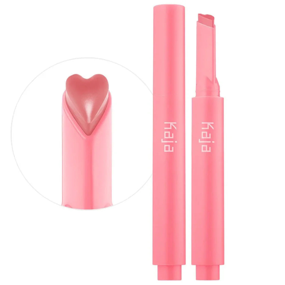 Kaja Heart Melter Gloss Stick Sweet Talk shade swatch