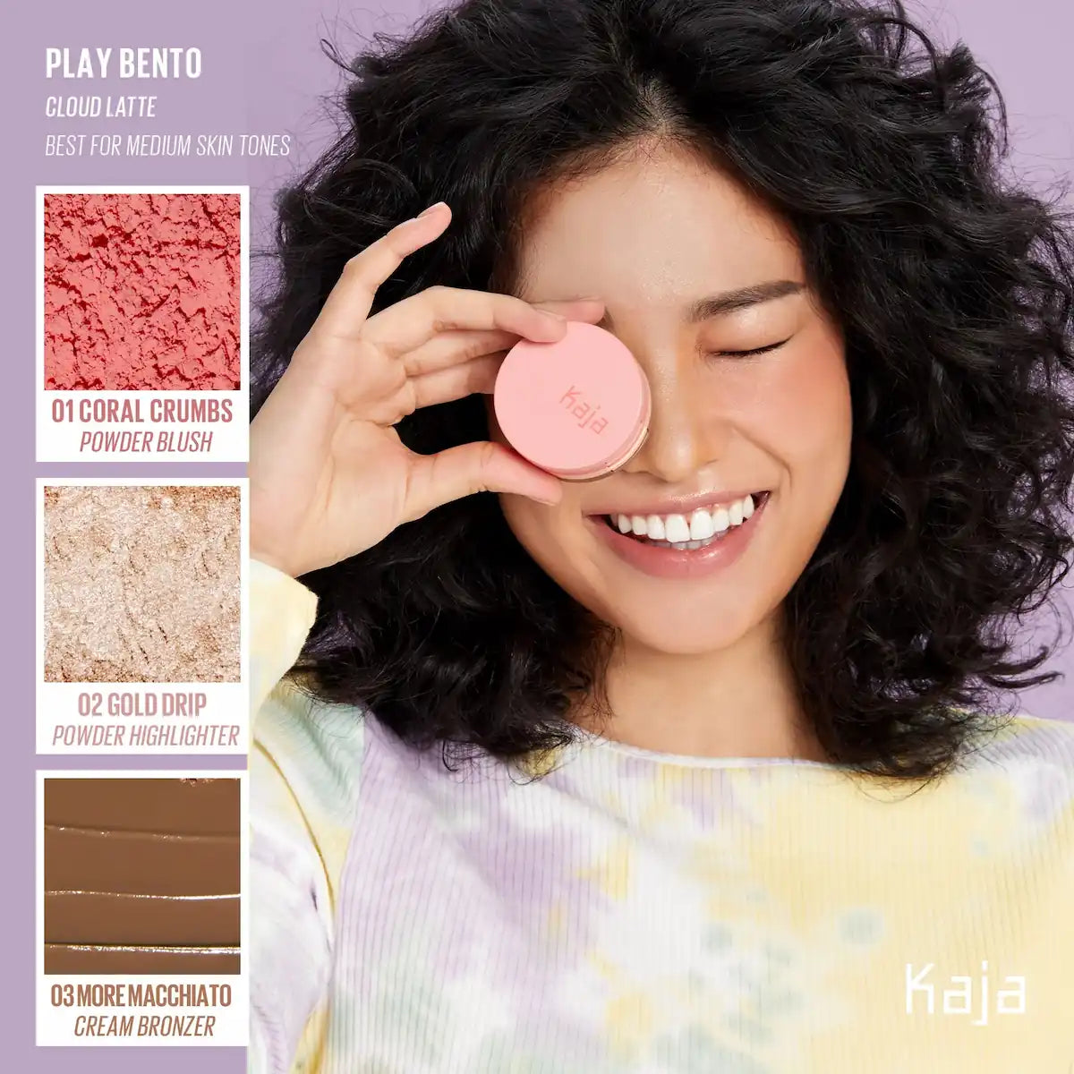 Kaja Play Bento Face Palette buildable blendable powders