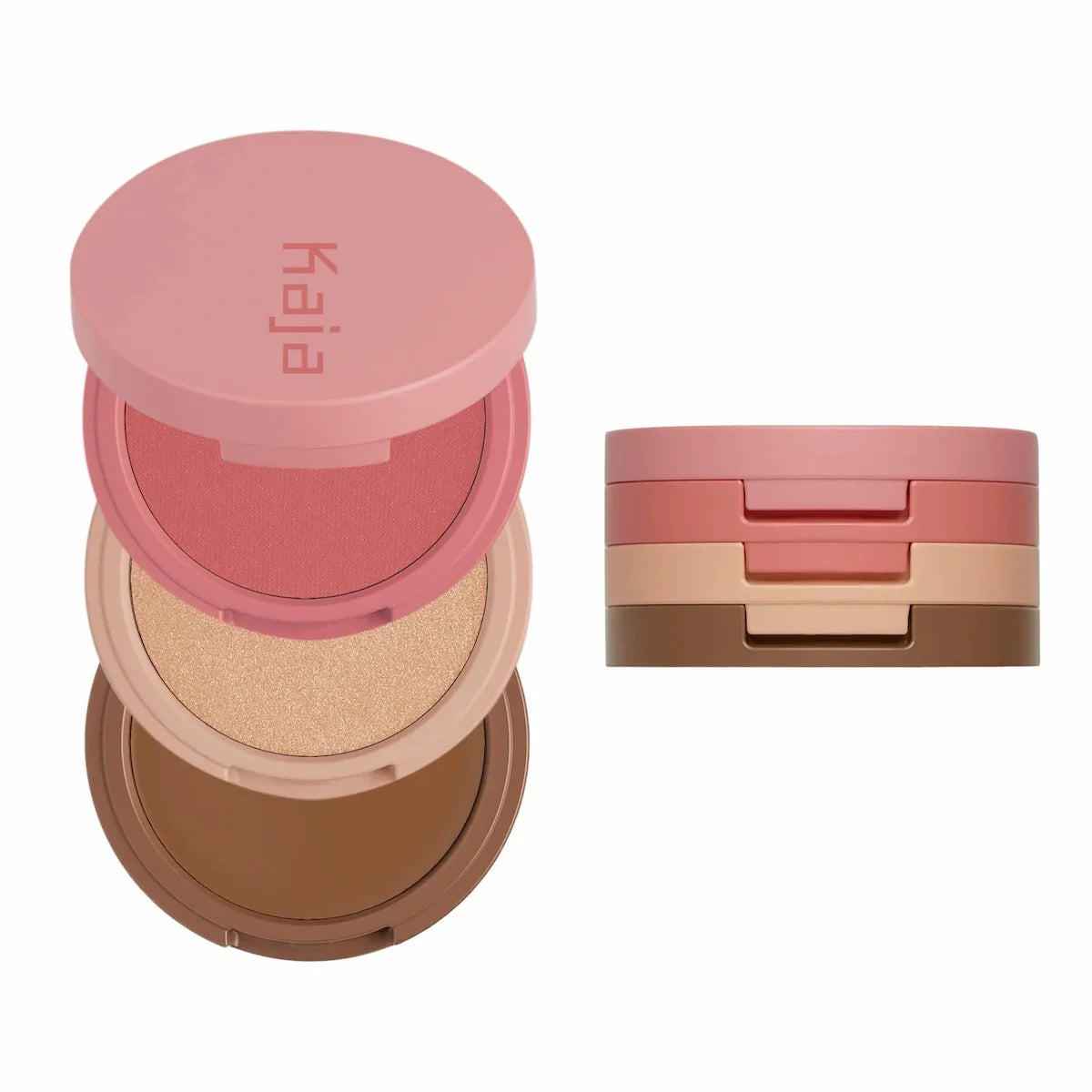 Kaja Play Bento Face Palette in Cloud Latte trio shades