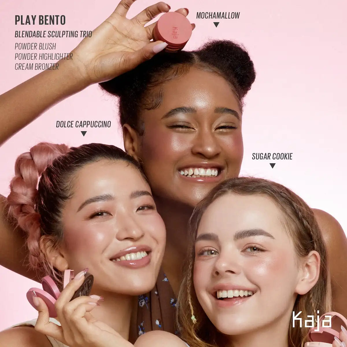 Kaja Play Bento Face Palette coordinated trio shades
