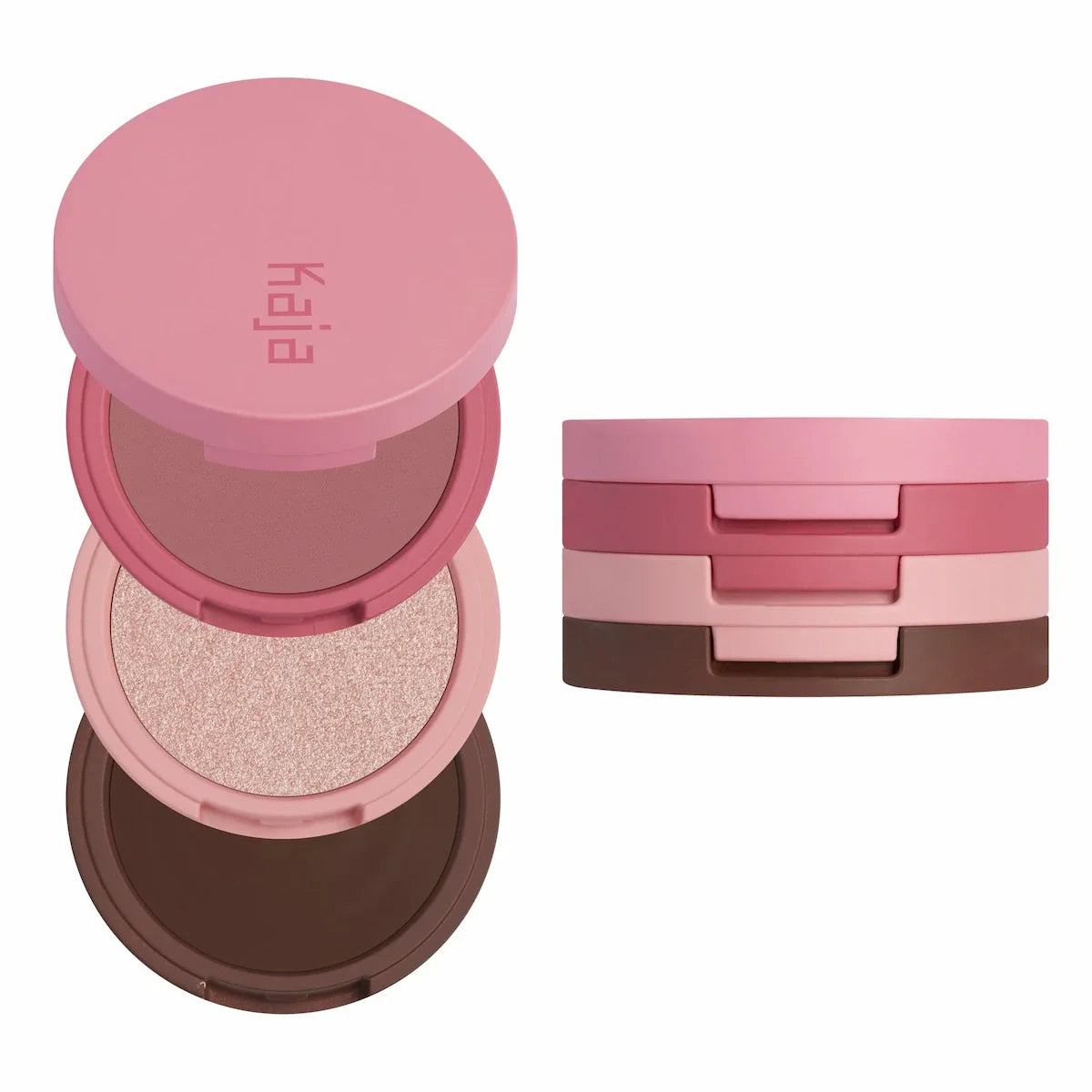 Kaja Play Bento Face Palette in Dolce Cappuccino trio shades