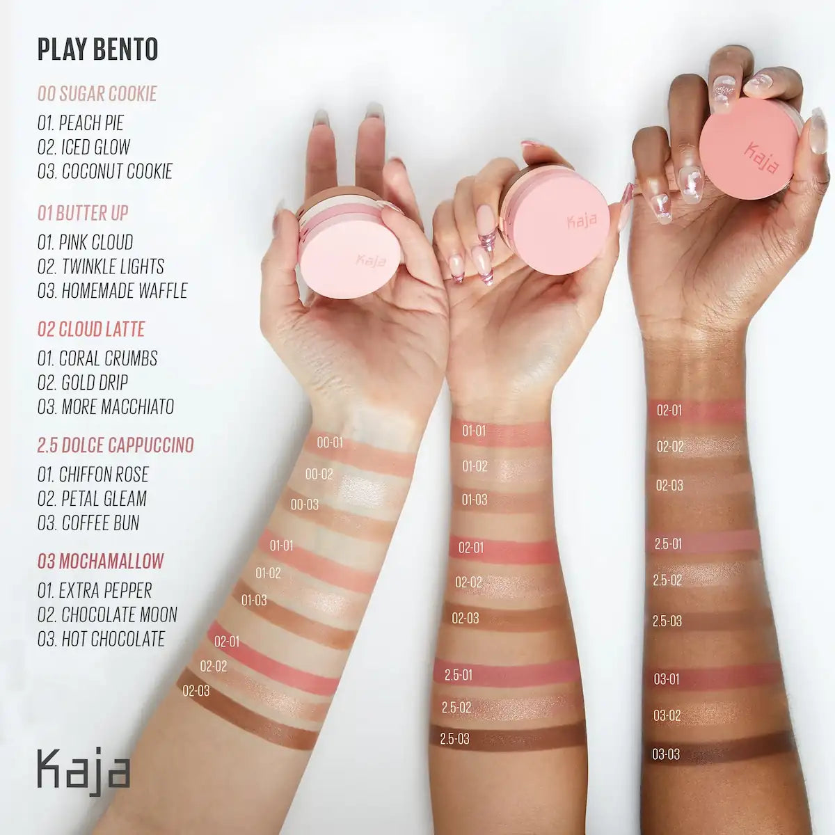 Kaja Play Bento Face Palette sculpt blush and glow in one