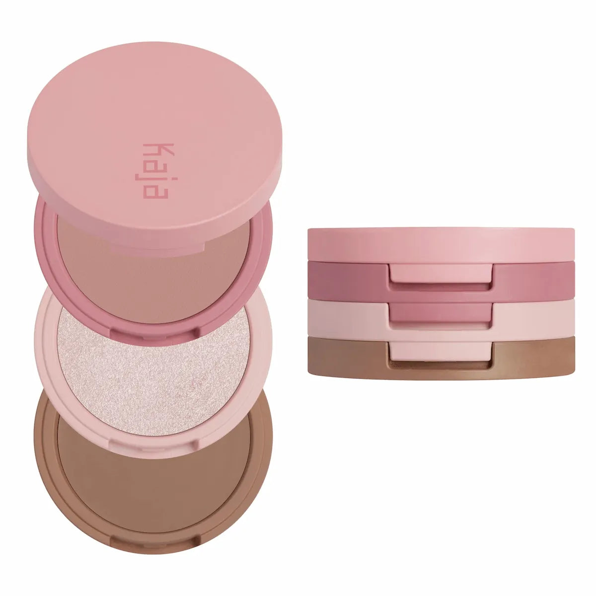 Kaja Play Bento Face Palette in Sugar Cookie trio shades