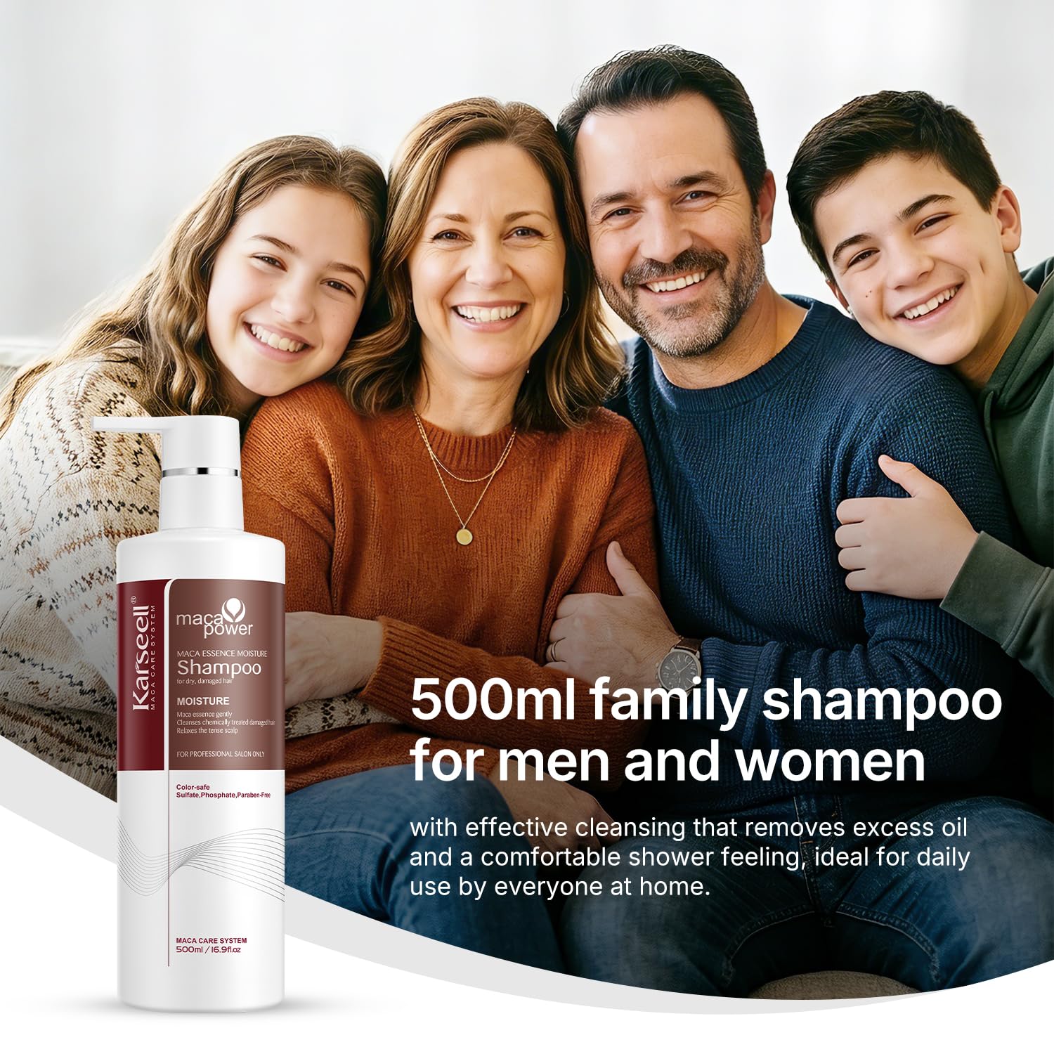 Massage into wet hair, lather, then rinse
