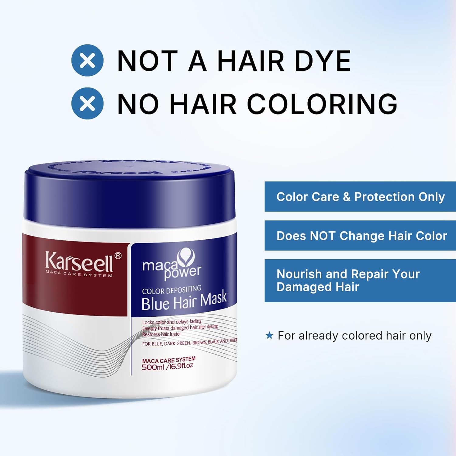 Blue colour pigments with conditioning agents