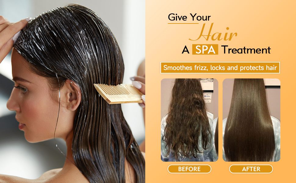 Smooths frizz for sleeker hair