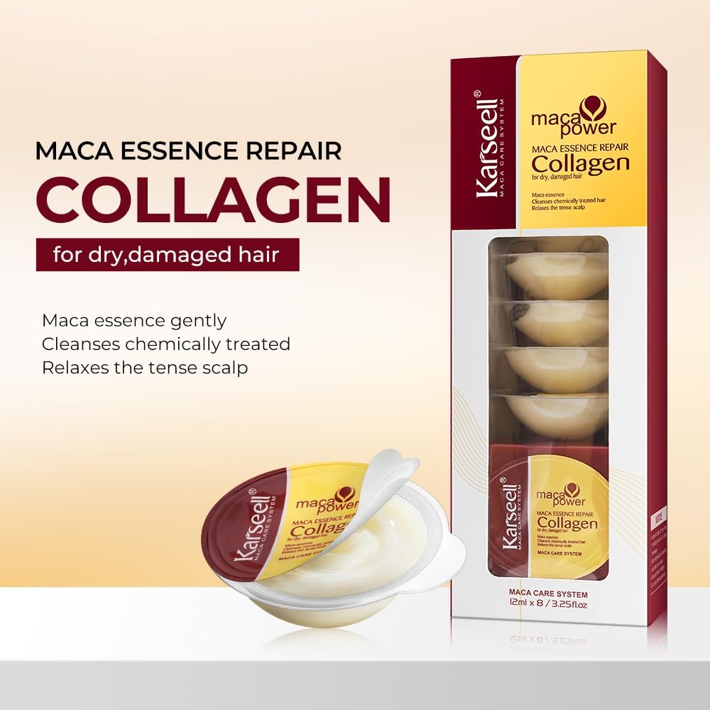Collagen and argan oil mask for damaged hair