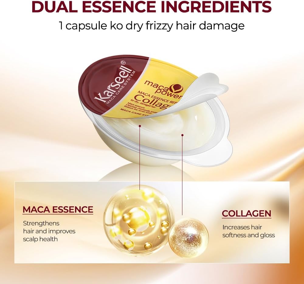 Repairs and revitalizes dry, damaged hair