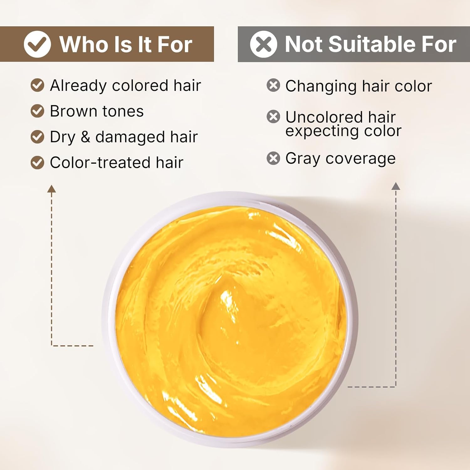 Refreshes and enhances brown hair colour