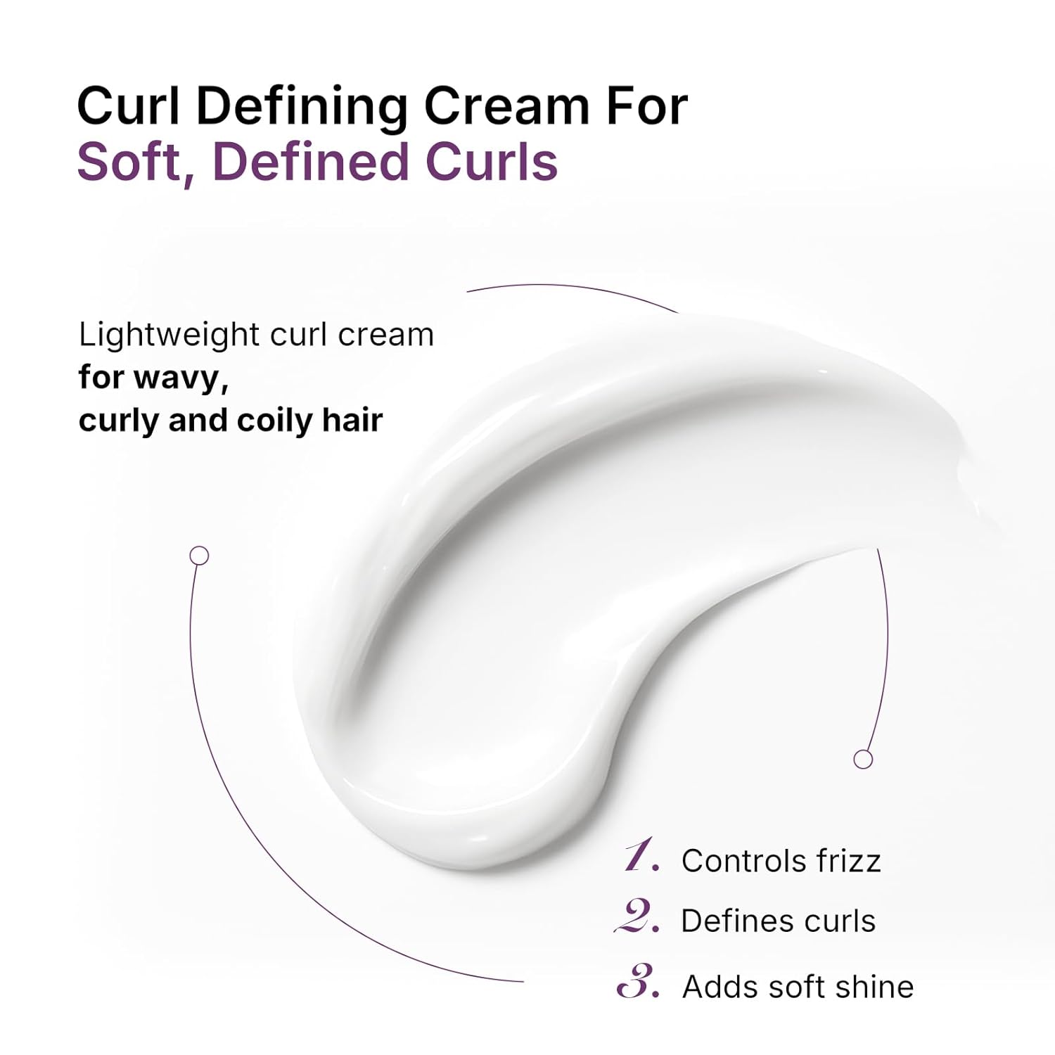 Defines and enhances natural curls