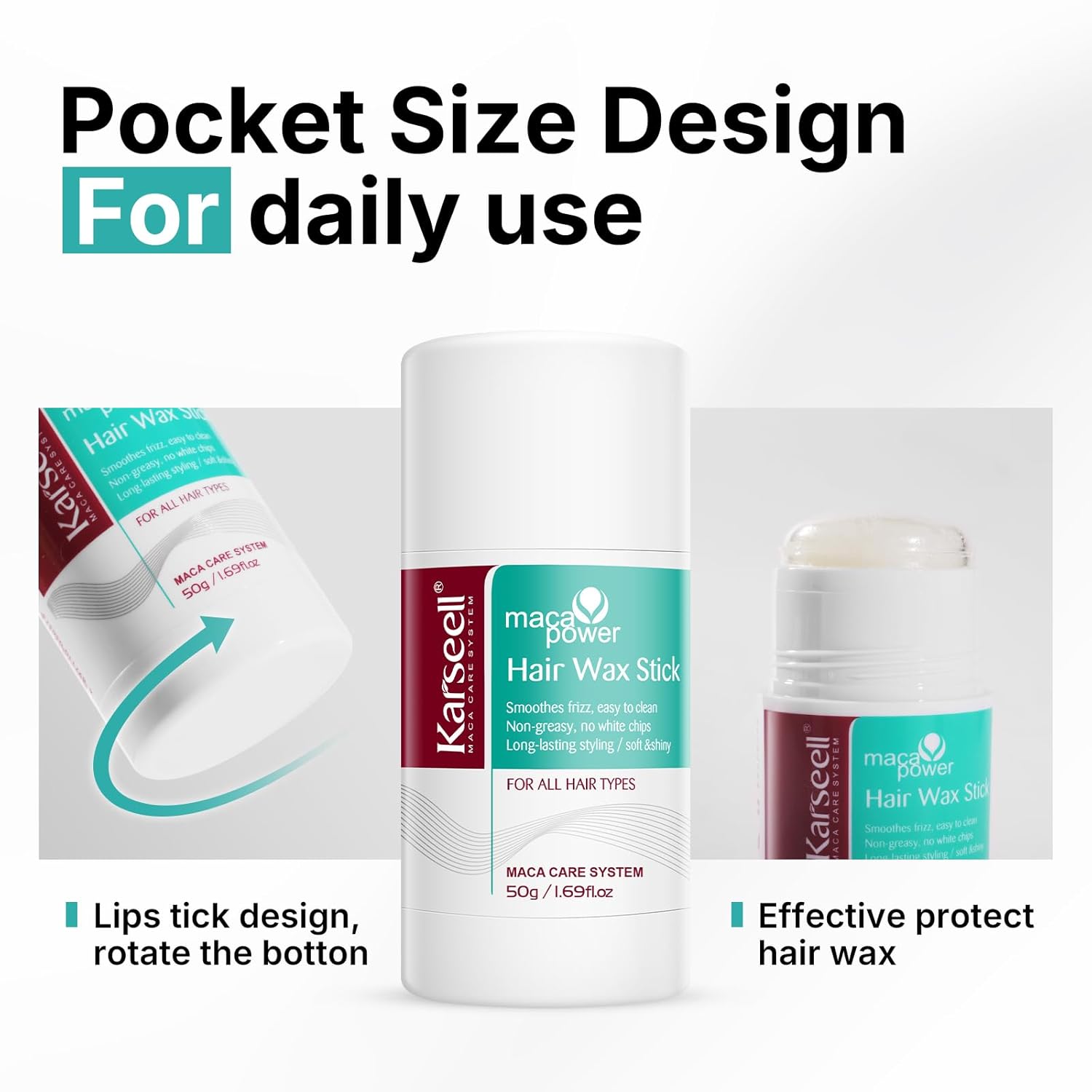 Glide over flyaways and smooth with hands