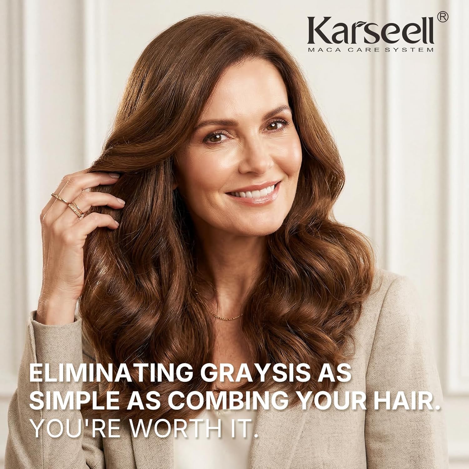Comb through hair, leave, then rinse out