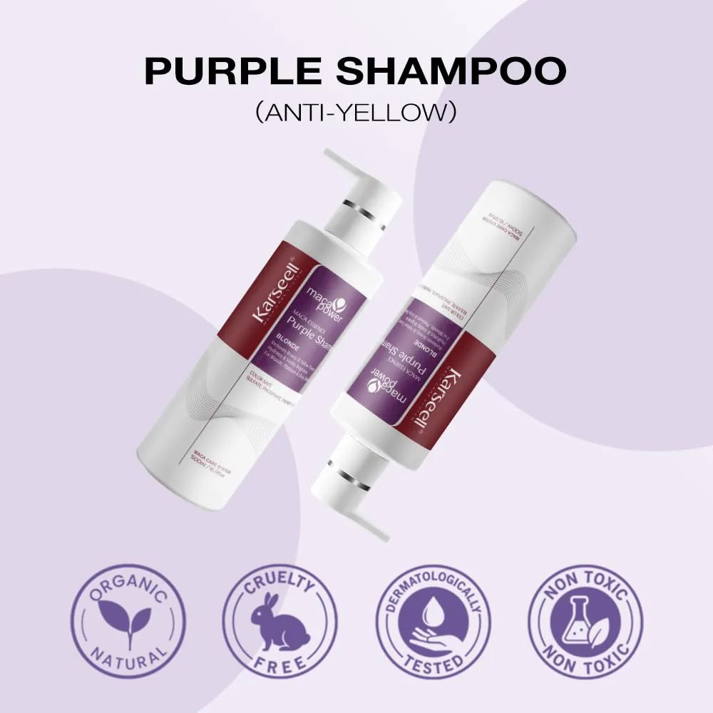Keeps lightened hair cool and bright