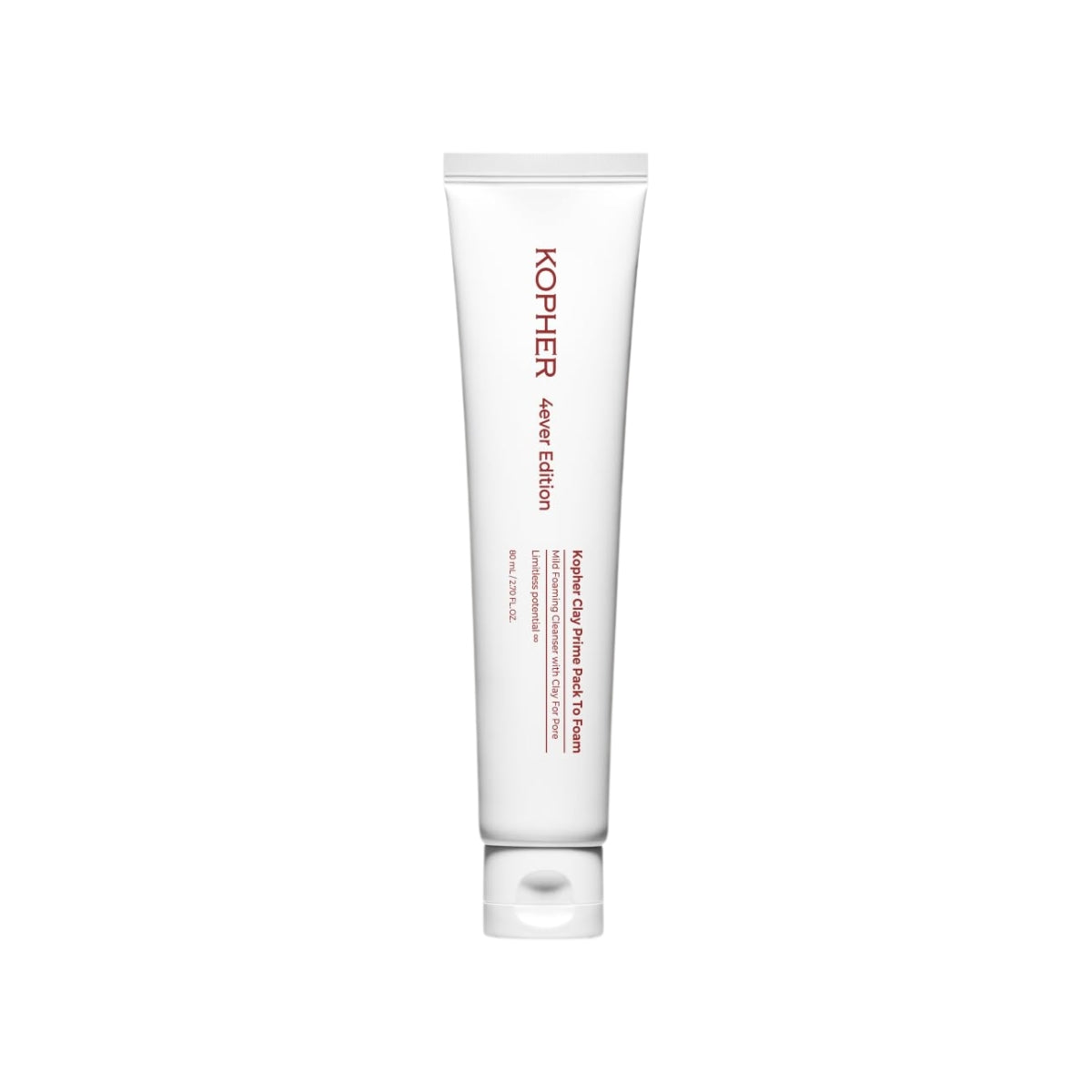 Kopher Clay Prime Pack to Foam 80ml — 2-in-1 Korean clay pack and cleansing foam