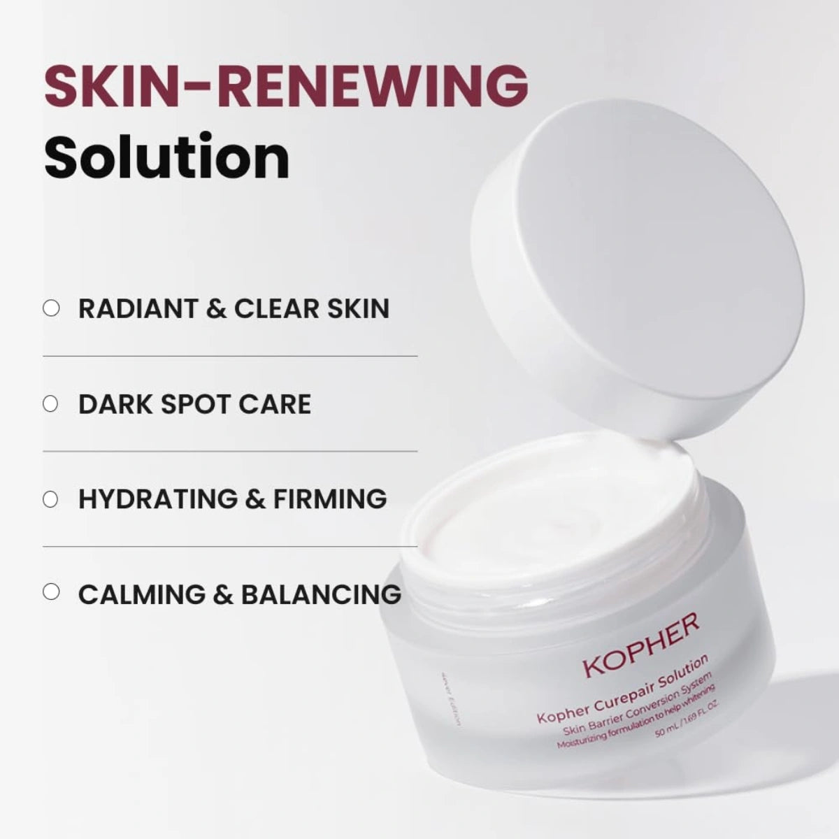 Soothes and rebalances stressed, sensitive skin