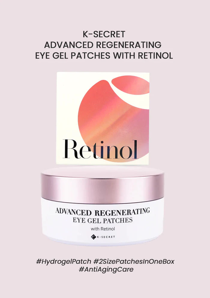 K-SECRET Advanced Regenerating Eye Gel Patches Retinol — retinol smooths the look of fine lines around the eyes