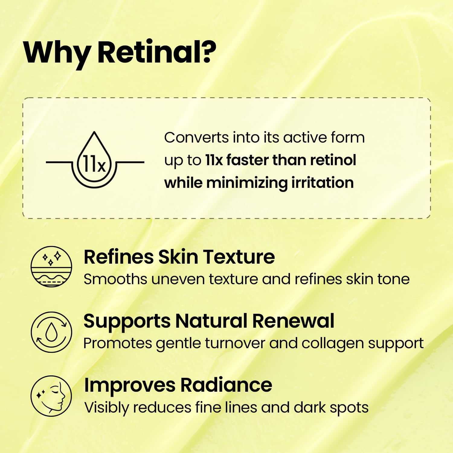 K-SECRET Advanced Shot Retinal Liposome 12% + Black Rice — 12% retinal smooths the look of wrinkles