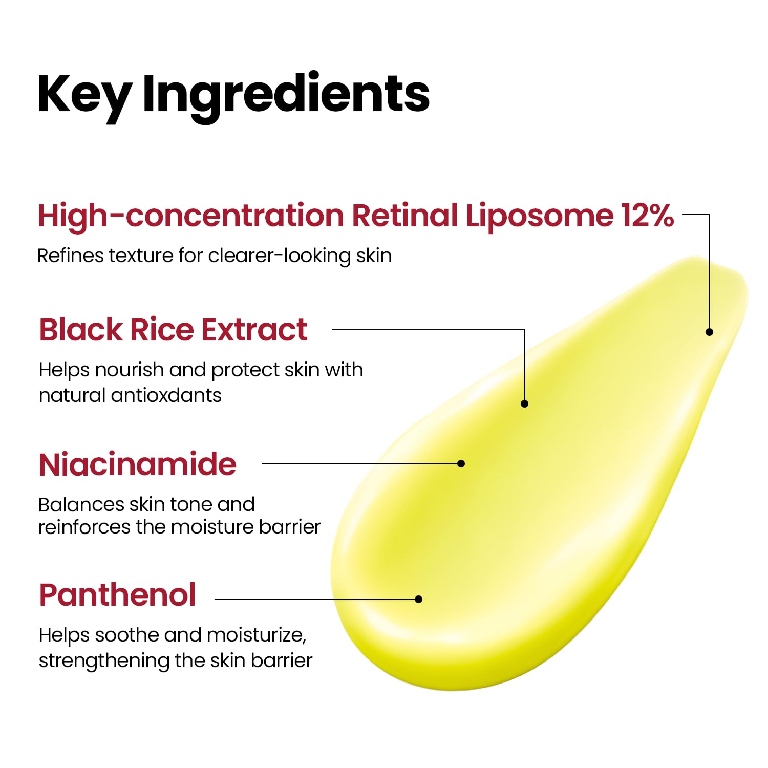 K-SECRET Advanced Shot Retinal Liposome 12% + Black Rice — firms and improves skin texture