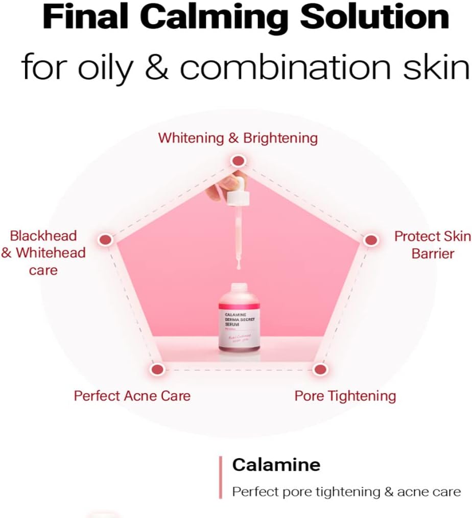 K-SECRET Calamine Derma Secret Serum — helps clarify and balance the complexion