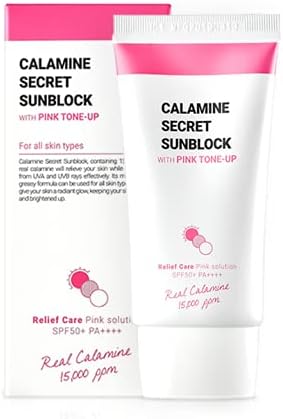 K-SECRET Calamine Secret Sunblock — calamine soothing sun protection