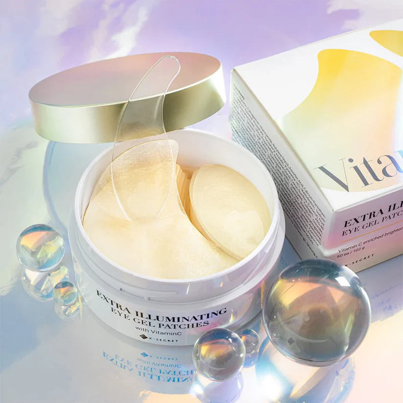 K-SECRET Extra Illuminating Eye Gel Patches Vitamin C — vitamin C brightens and illuminates the under-eye area