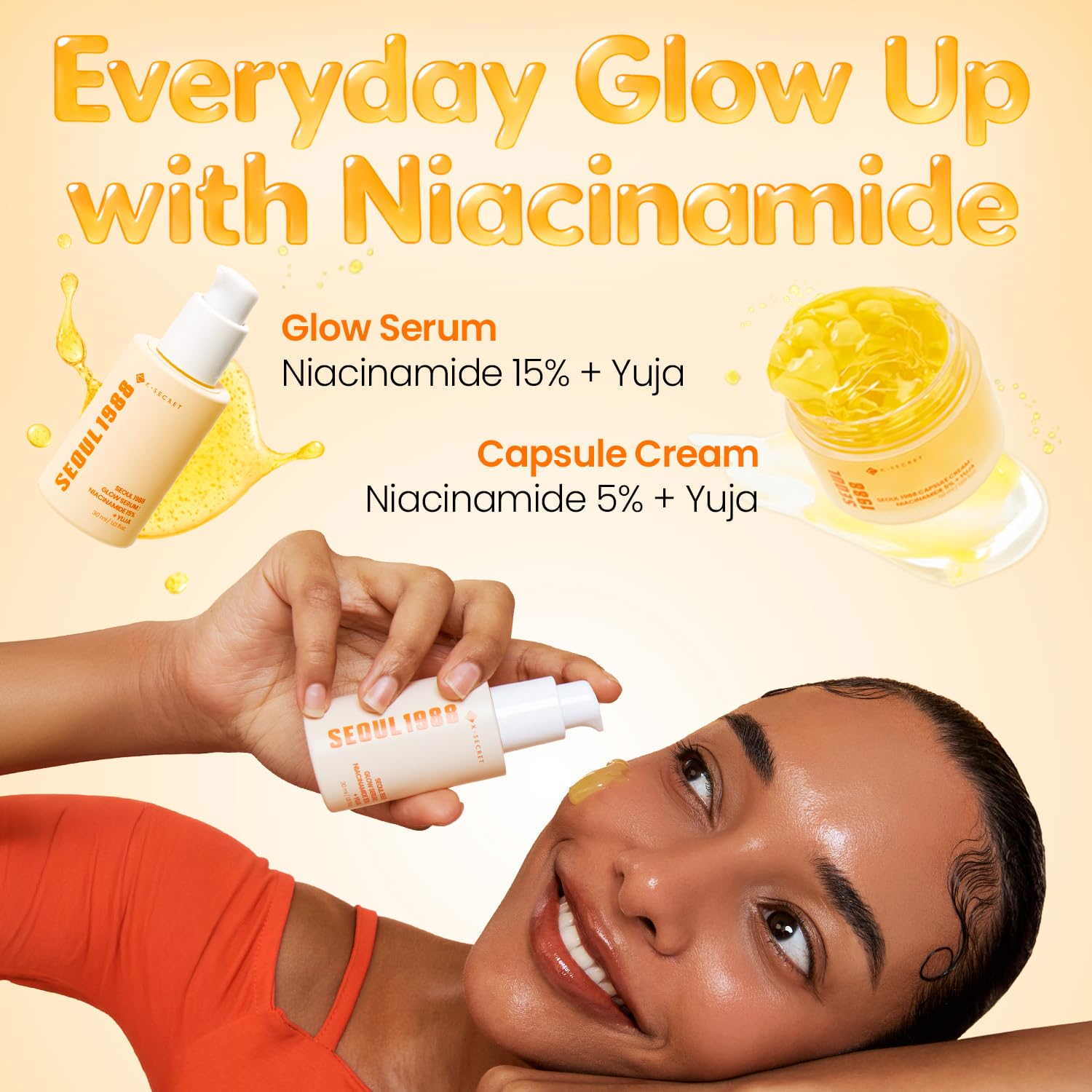 K-SECRET Seoul 1988 Capsule Cream Niacinamide 5% + Yuja — how to use: apply as the last step of skincare