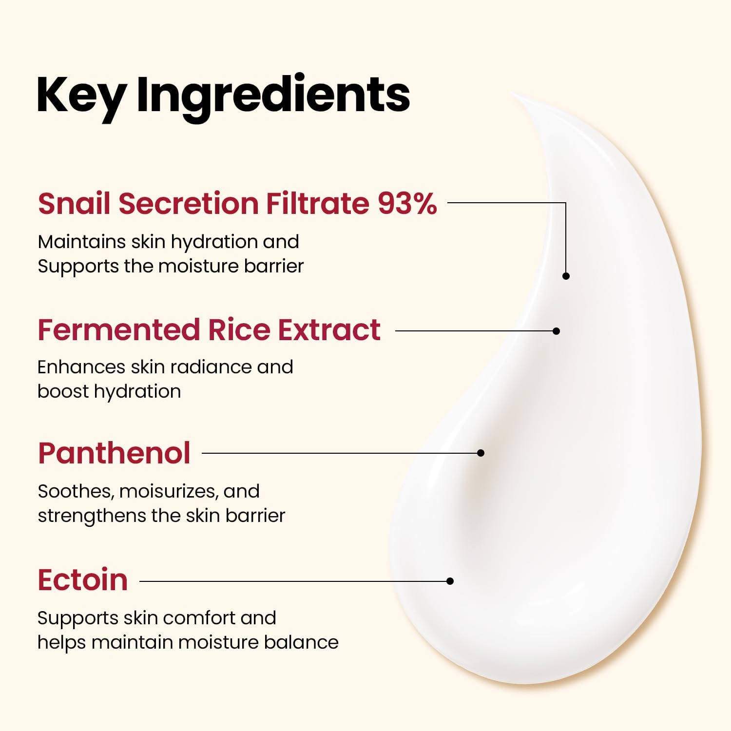 K-SECRET Seoul 1988 Cream Snail Mucin 93% + Rice — strengthens and replenishes the skin barrier