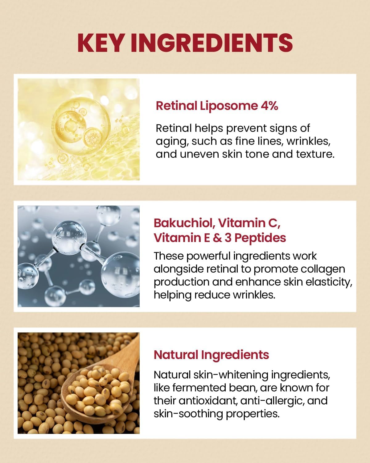 K-SECRET Seoul 1988 Eye Cream Retinal Liposome 4% + Fermented Bean — fermented bean nourishes delicate eye skin