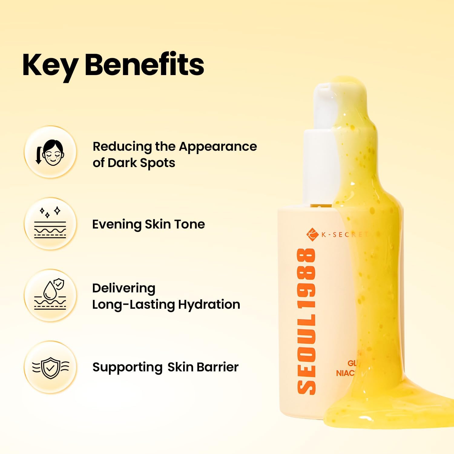 K-SECRET Seoul 1988 Glow Serum Niacinamide 15% + Yuja — helps even out uneven skin tone