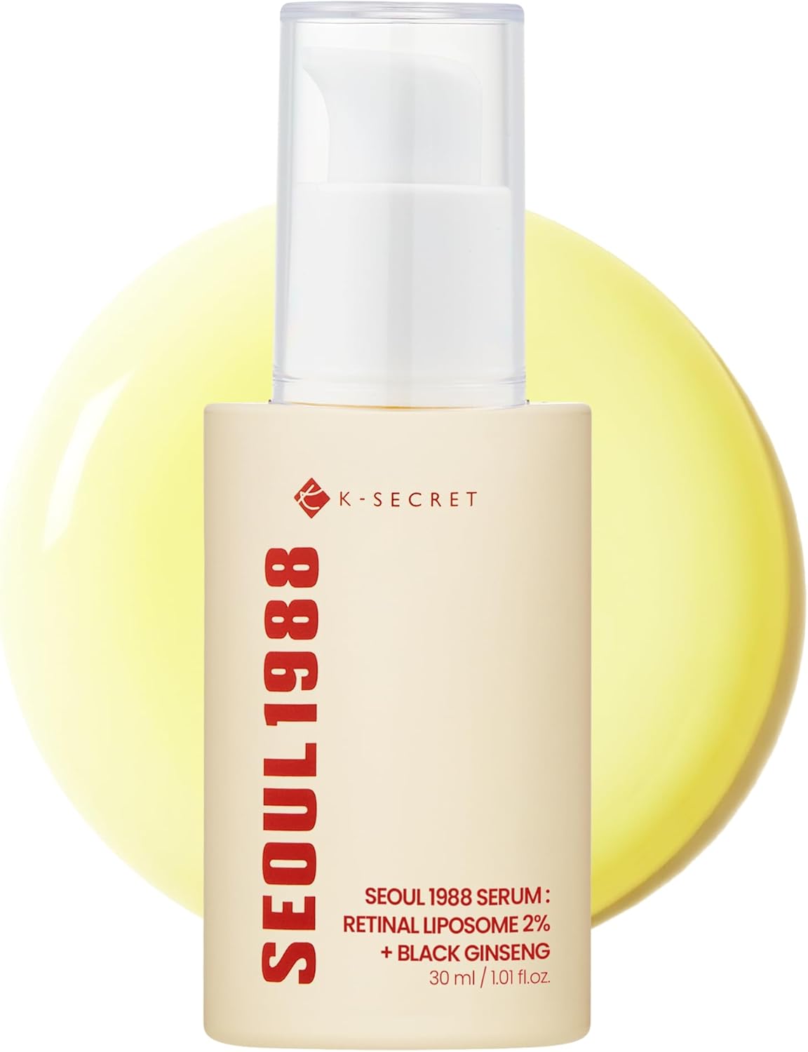 K-SECRET Seoul 1988 Retinal Liposome 2% + Black Ginseng — retinal and black ginseng firming serum