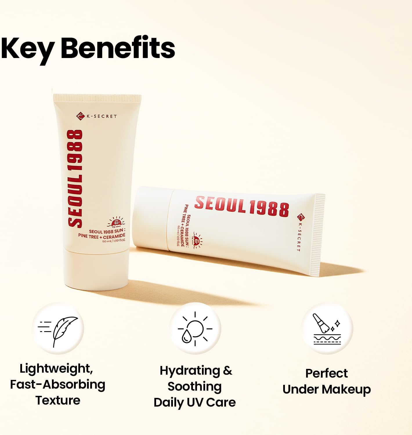 K-SECRET Seoul 1988 Sun Pine Tree + Ceramide — pine tree extract soothes and protects skin