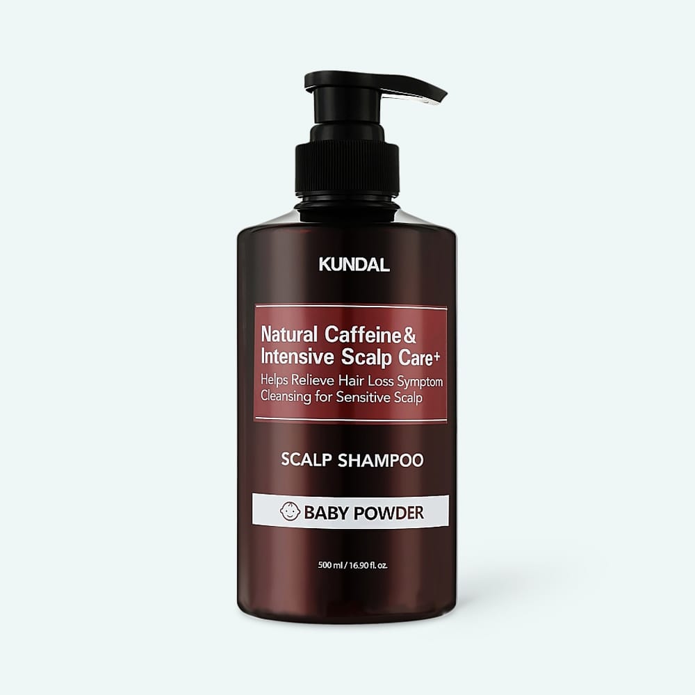 KUNDAL Natural Caffeine Hair Care Shampoo Baby Powder — product view