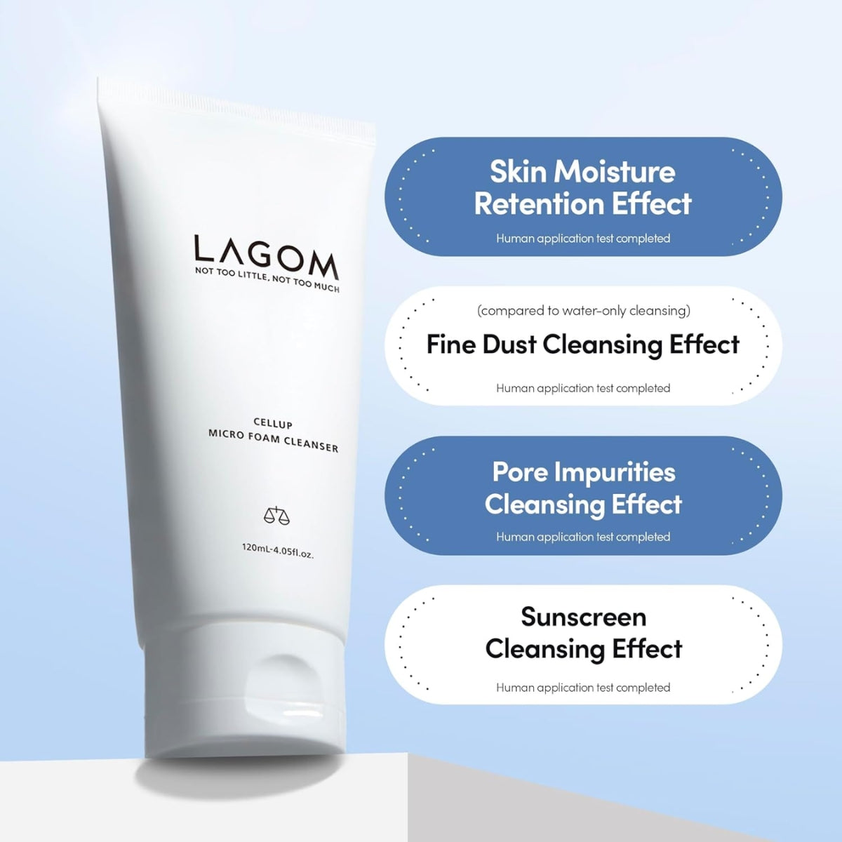 LAGOM Cellup Micro Foam Cleanser key ingredients and skin benefits
