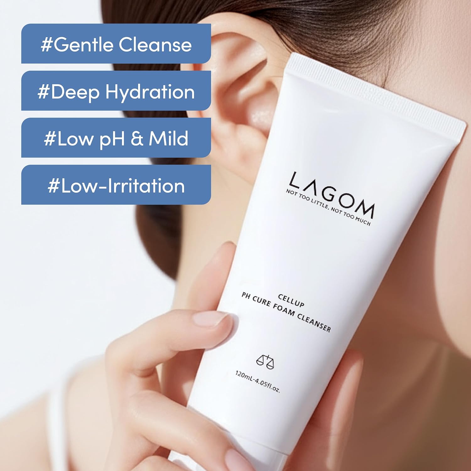 LAGOM Cellup pH Cure Foam Cleanser benefits for clean, comfortable skin