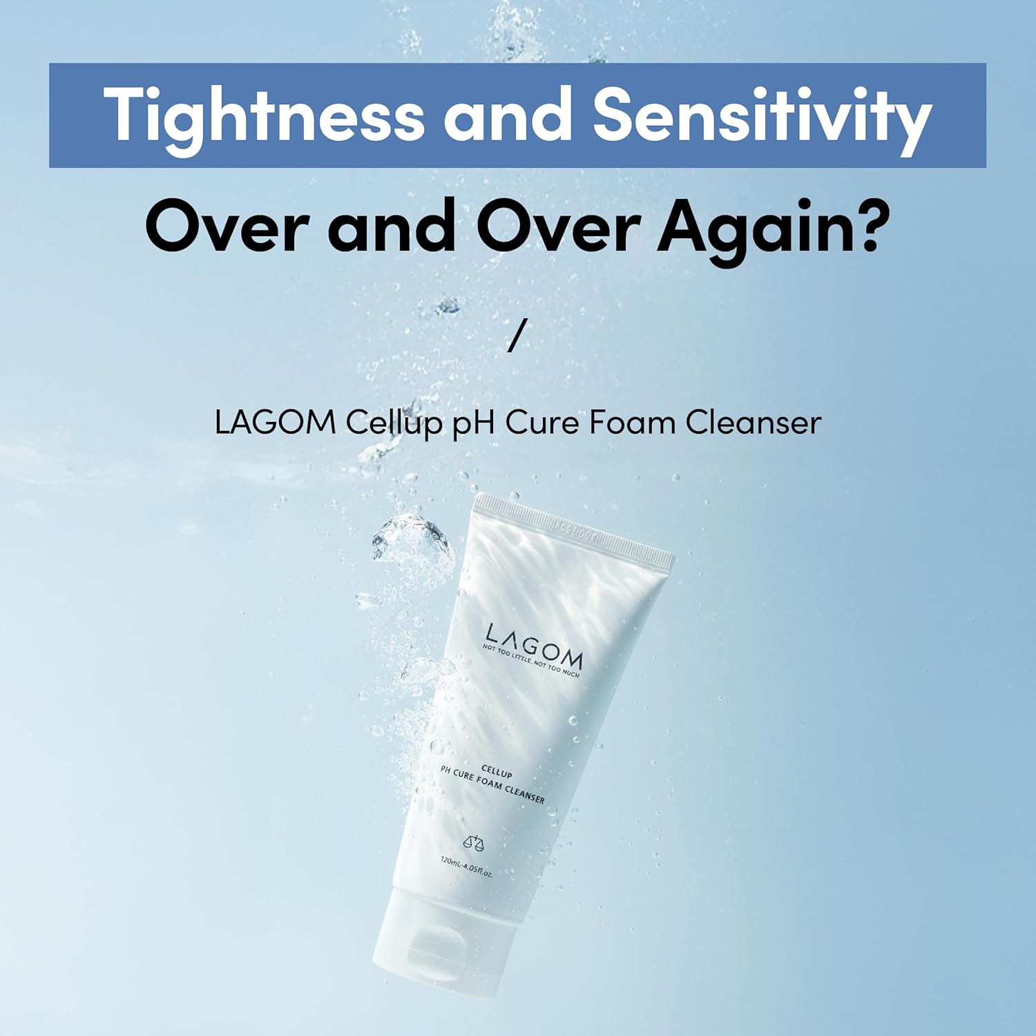 LAGOM Cellup pH Cure Foam Cleanser full product details and packaging