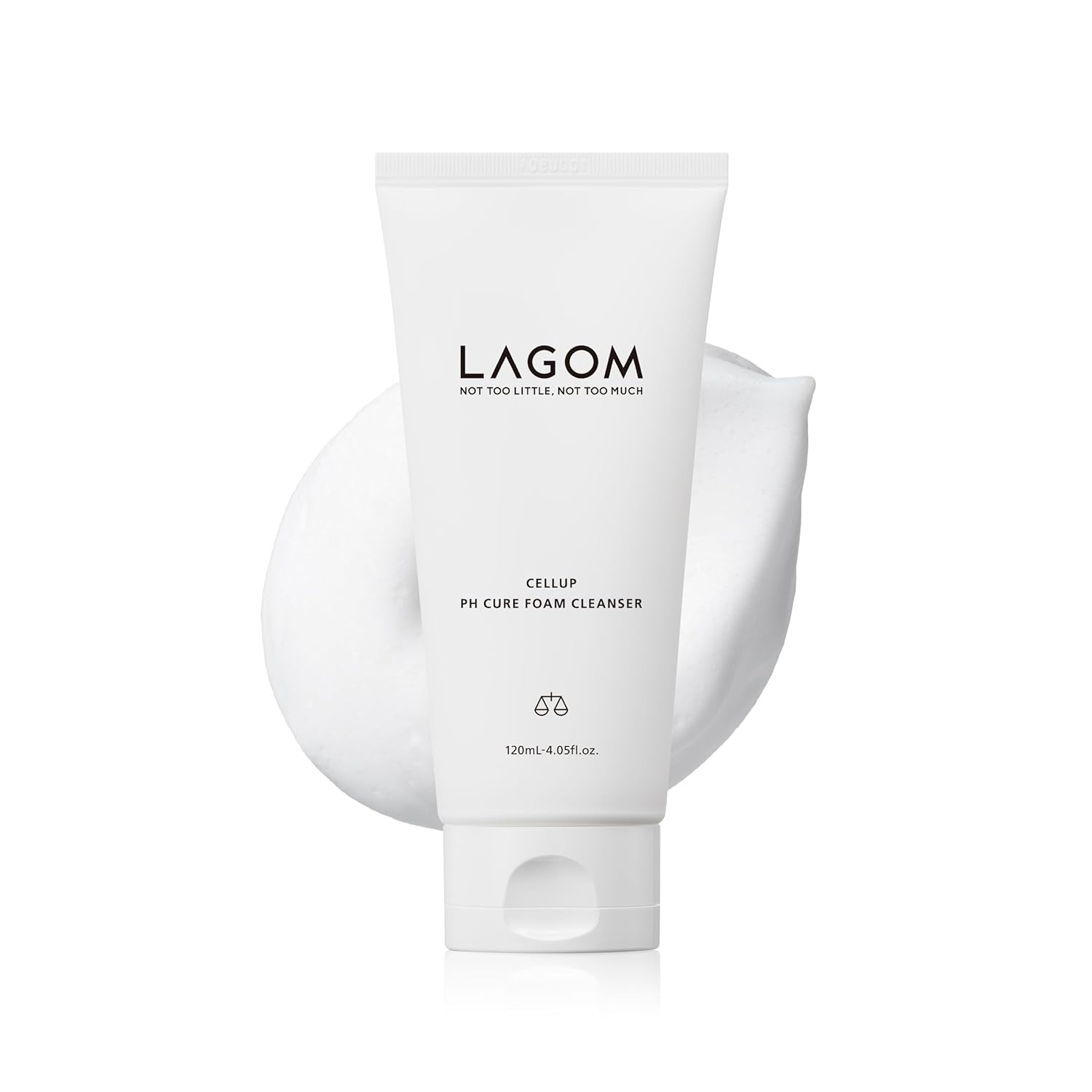 LAGOM Cellup pH Cure Foam Cleanser - gentle pH-balancing Korean foam cleanser